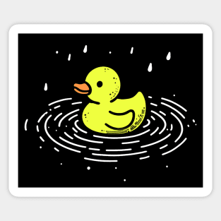 Duck in the Puddle of Water Sticker